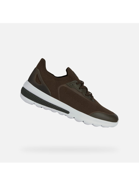 Geox Khaki pánske tenisky Geox Spherica Actif