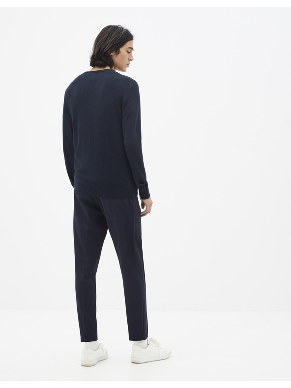 Celio Tmavomodrý základný sveter Celio Sebase