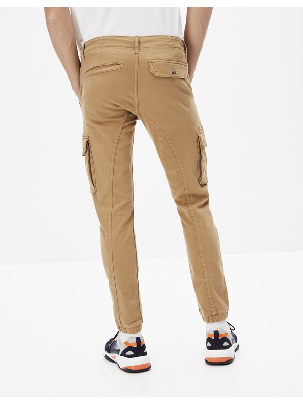 Celio Béžové nohavice Celio Nolyte