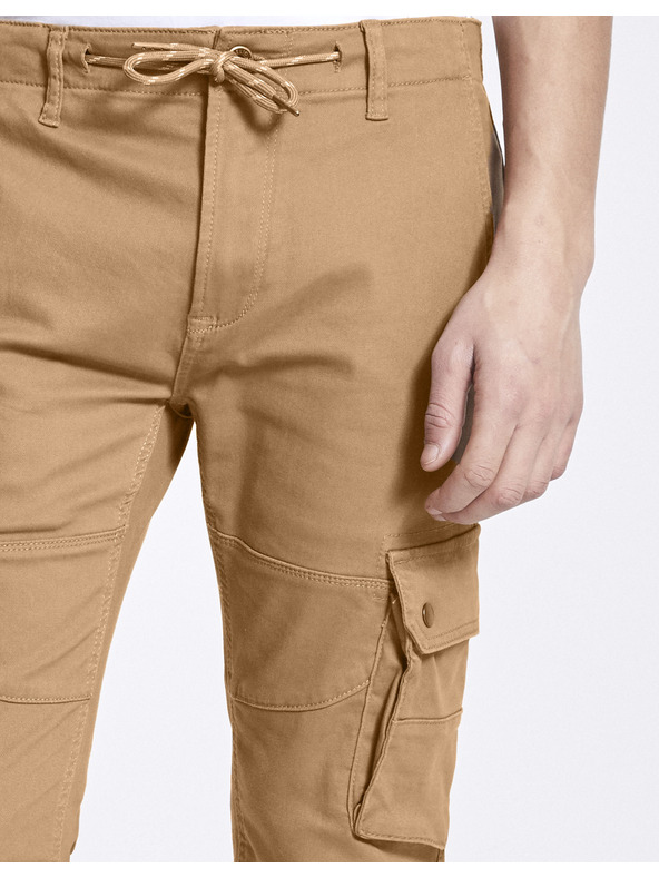 Celio Béžové nohavice Celio Nolyte