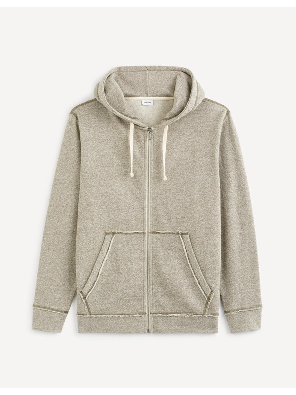 Celio Svetlosivá základná mikina Celio Vemoulino