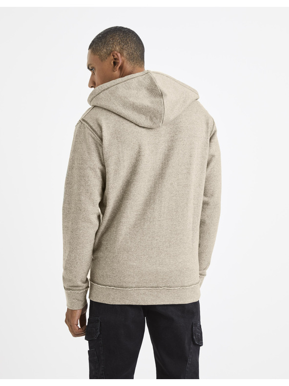 Celio Svetlosivá základná mikina Celio Vemoulino