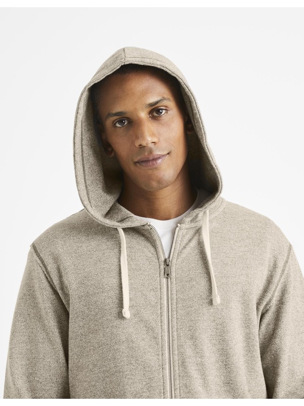 Celio Svetlosivá základná mikina Celio Vemoulino