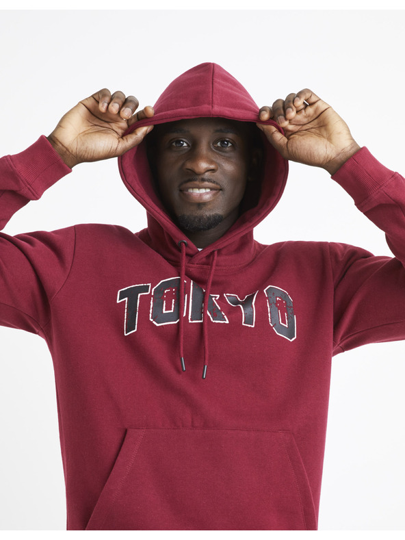 Celio Vínová mikina s kapucňou Celio Vetokyo