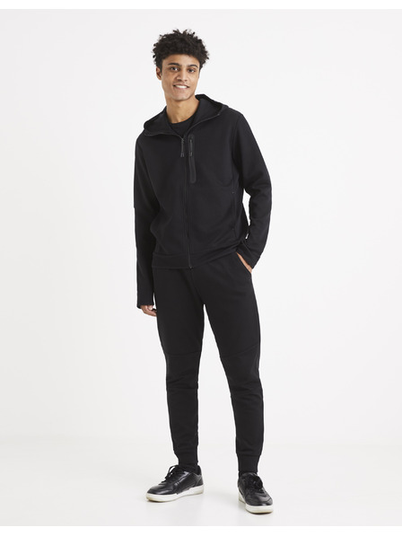 Celio Čierna základná mikina Celio Veyoke