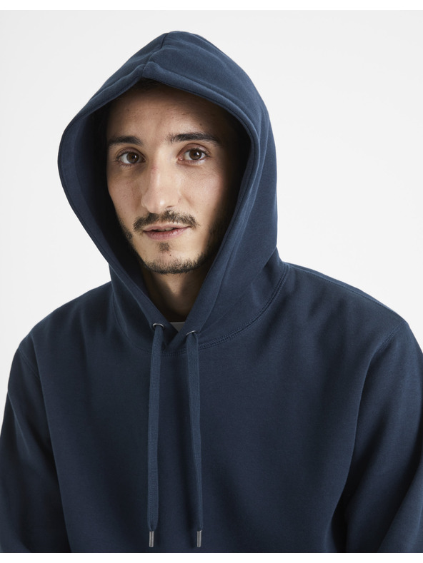 Celio Tmavomodrá pánska mikina Celio Vesix