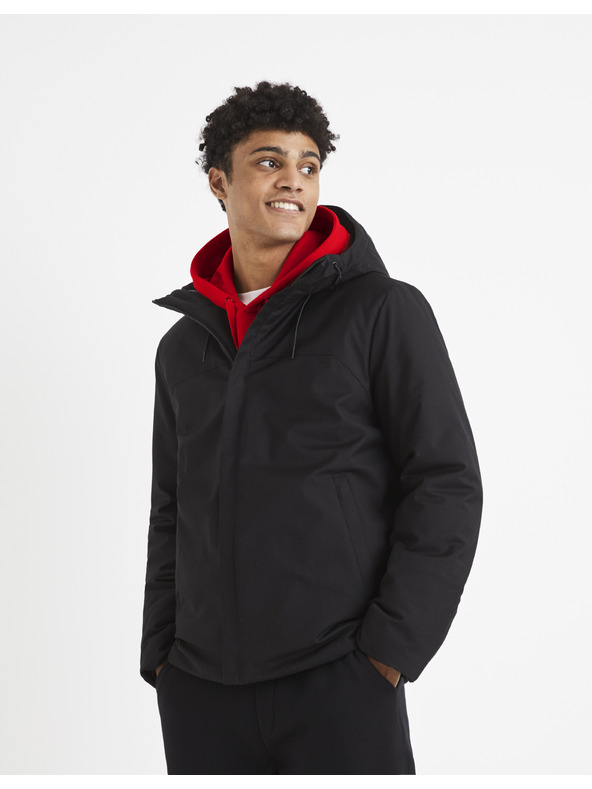 Celio Čierna pánska bunda Celio Vuhero