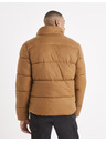 Celio Hnedá pánska prešívaná zimná bunda Celio Vusun