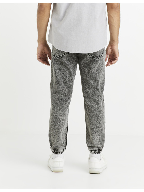 Celio Šedé pánske džínsové nohavice Celio Vojog3