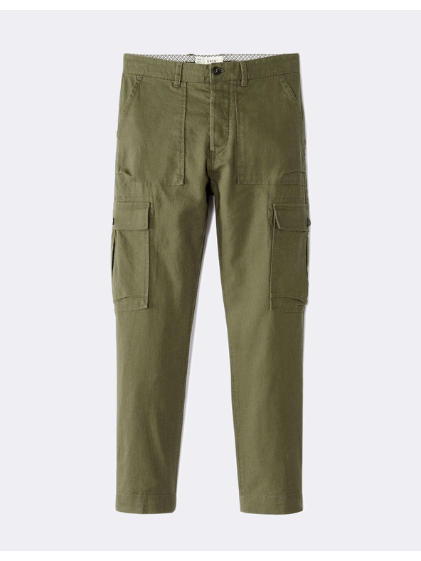 Celio Khaki pánske nohavice Celio Loking