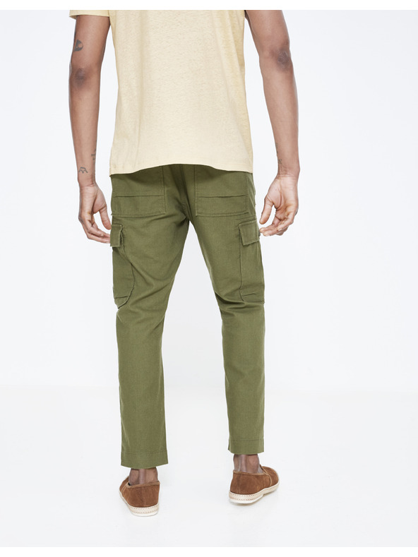 Celio Khaki pánske nohavice Celio Loking