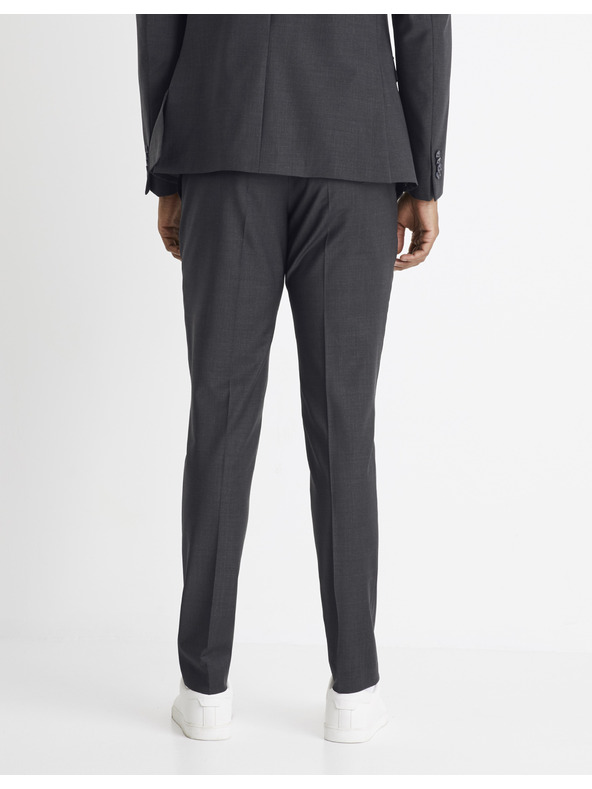 Celio Tmavosivé pánske spoločenské nohavice Celio Colexus