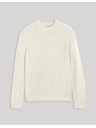 Celio Krémový pánsky sveter Celio Cewaffle