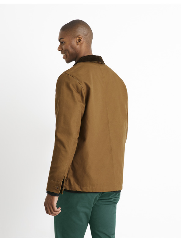 Celio Hnedá pánska ľahká bunda Celio Cucanvas
