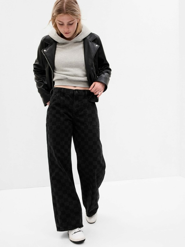 GAP Detské džínsy wide stride GAP