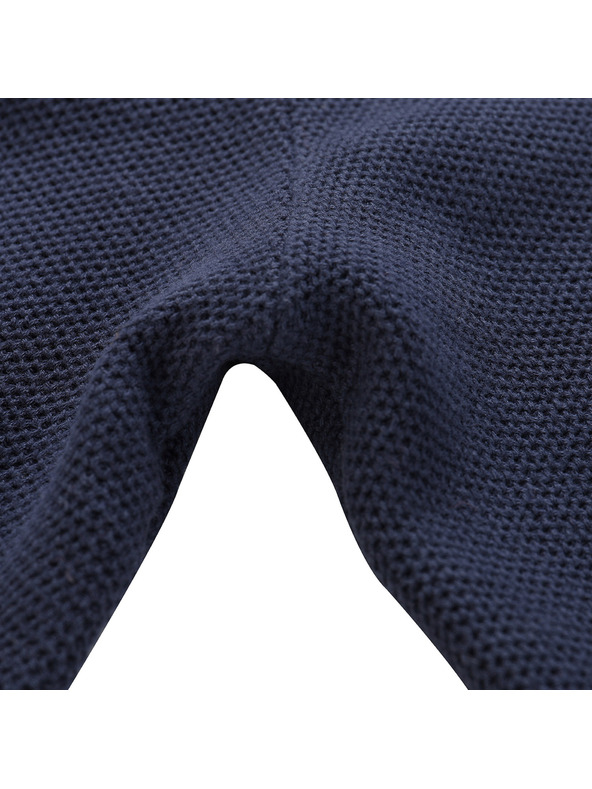 NAX Tmavo modrý pánsky sveter s kapucňou NAX Polin