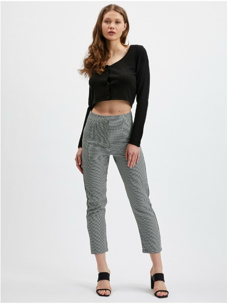 Orsay Čierne dámske vzorované nohavice ORSAY