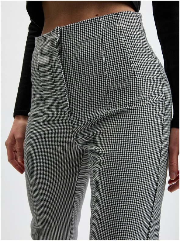 Orsay Čierne dámske vzorované nohavice ORSAY