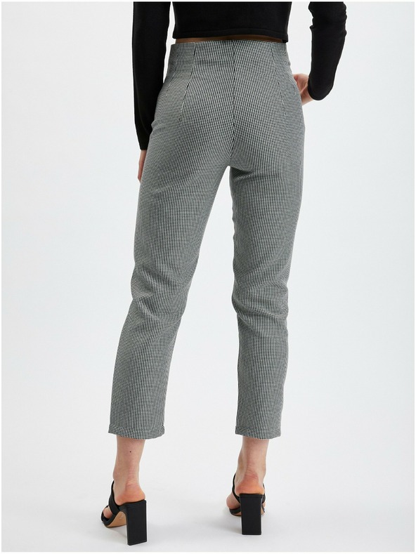 Orsay Čierne dámske vzorované nohavice ORSAY