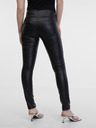 Orsay Čierne dámske koženkové nohavice ORSAY