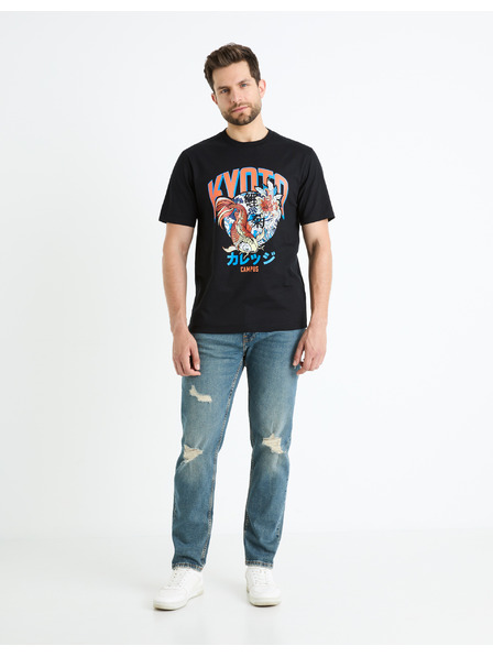 Celio Modré pánske džínsy slim fit Celio Fostroy