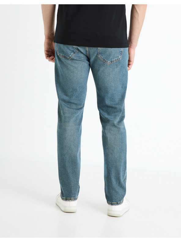 Celio Modré pánske džínsy slim fit Celio Fostroy