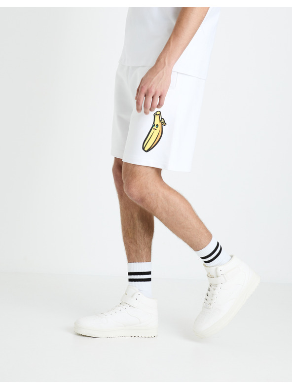 Celio Biele pánske tepláky Celio Fortnite