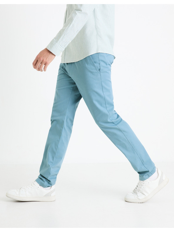 Celio Svetlomodré pánske chino nohavice Celio Tocharles