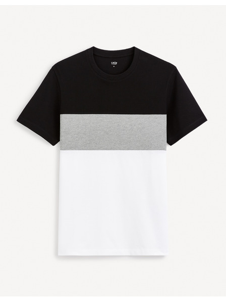 Celio Bielo-čierna pánska košeľa Celio Febloc