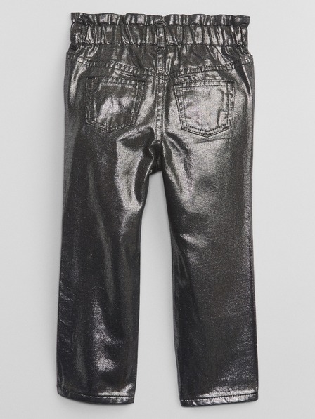 GAP Baby metalické džínsy mom GAP