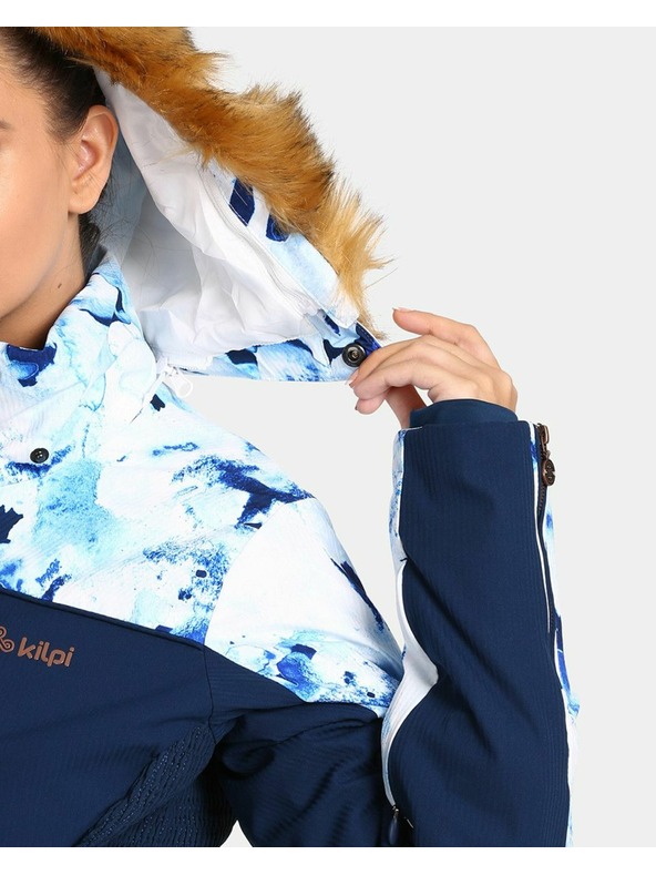 Kilpi Tmavomodrá dámska lyžiarska vyhrievaná bunda Kilpi Lena-W