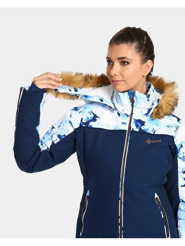 Kilpi Tmavomodrá dámska lyžiarska vyhrievaná bunda Kilpi Lena-W