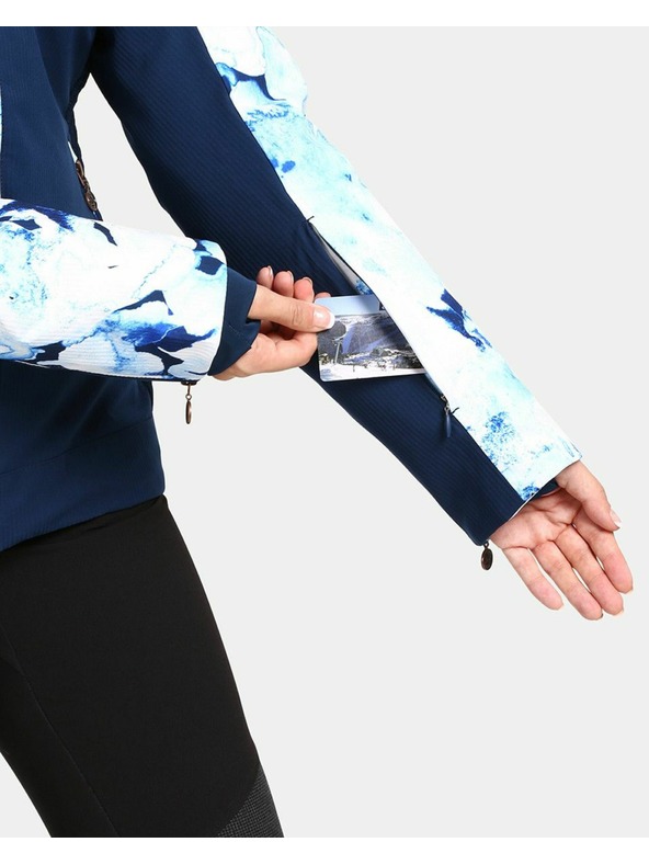 Kilpi Tmavomodrá dámska lyžiarska vyhrievaná bunda Kilpi Lena-W