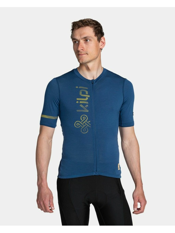 Kilpi Tmavomodré pánske športové tričko s potlačou Kilpi PETRANA