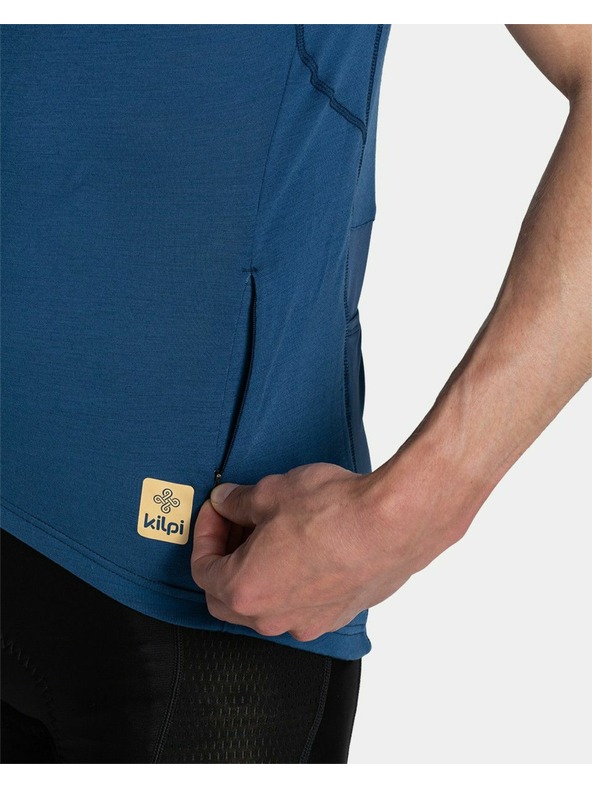Kilpi Tmavomodré pánske športové tričko s potlačou Kilpi PETRANA