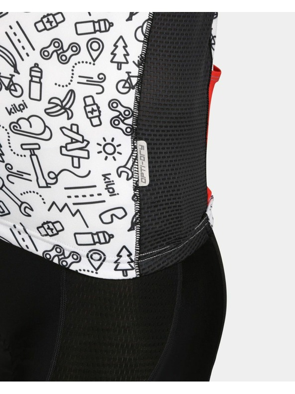 Kilpi Čiernobiele pánske športové vzorované tričko Kilpi RIVAL