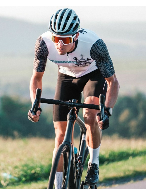 Kilpi Biele pánske športové tričko na zips Kilpi RIVAL