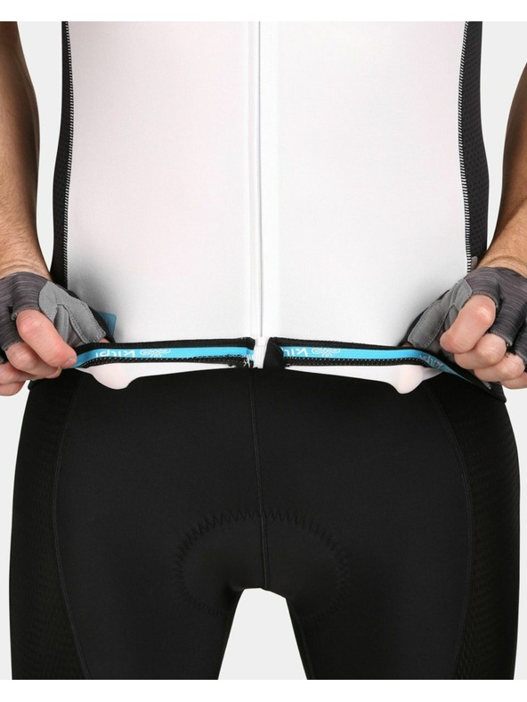 Kilpi Biele pánske športové tričko na zips Kilpi RIVAL