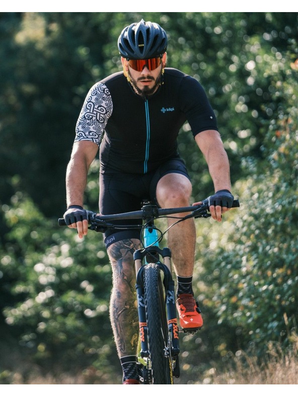 Kilpi Čierne pánske športové tričko na zips Kilpi PICARD