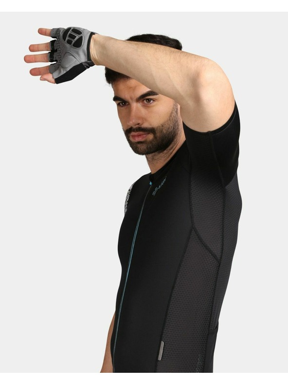 Kilpi Čierne pánske športové tričko na zips Kilpi PICARD