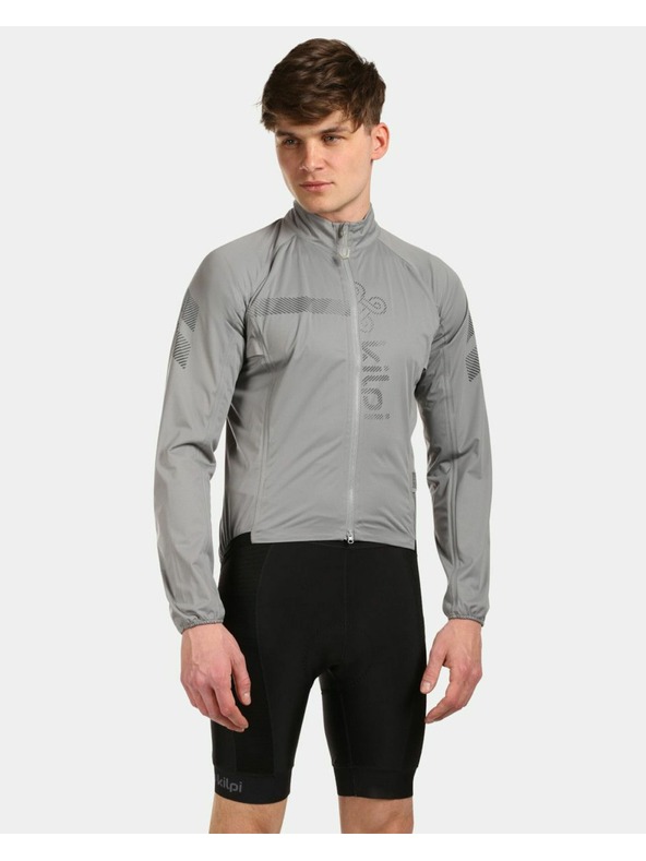 Kilpi Svetlošedá pánska cyklistická bunda Kilpi Rainar-M
