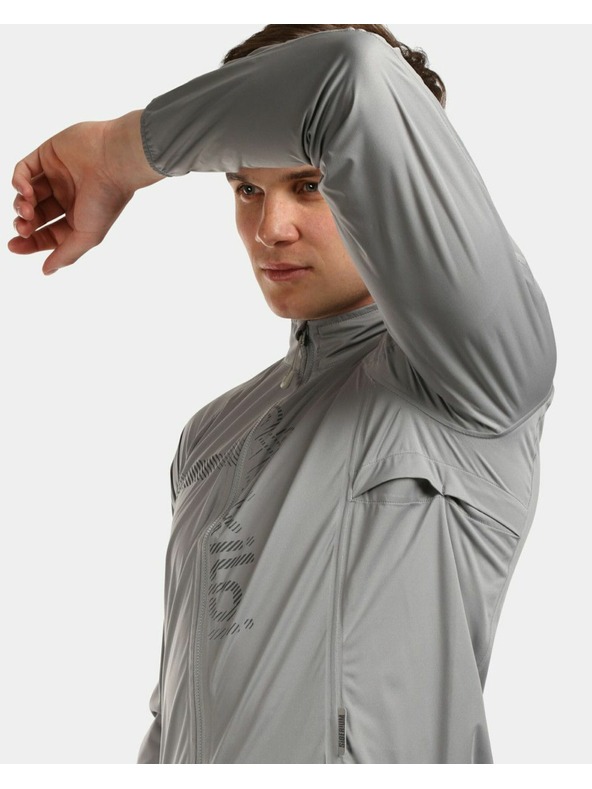 Kilpi Svetlošedá pánska cyklistická bunda Kilpi Rainar-M