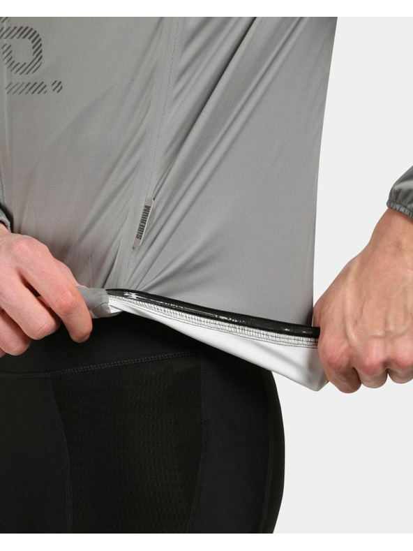 Kilpi Svetlošedá pánska cyklistická bunda Kilpi Rainar-M