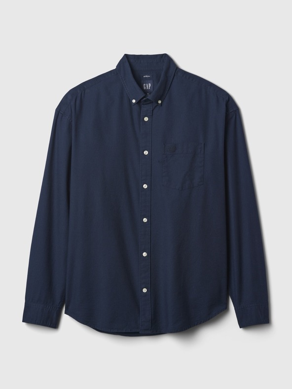 GAP Košeľa oxford oversize s logom GAP