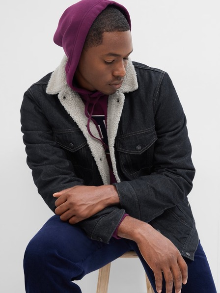 GAP Zateplená džínsová bunda GAP