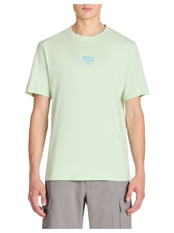 Celio Svetlozelené pánske tričko Celio Jeword