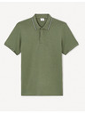 Celio Zelené pánske polo tričko Celio Jevrait