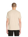 Celio Béžové pánske základné tričko Celio Debasev
