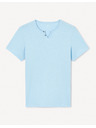 Celio Svetlomodré pánske tričko Celio Jenecko
