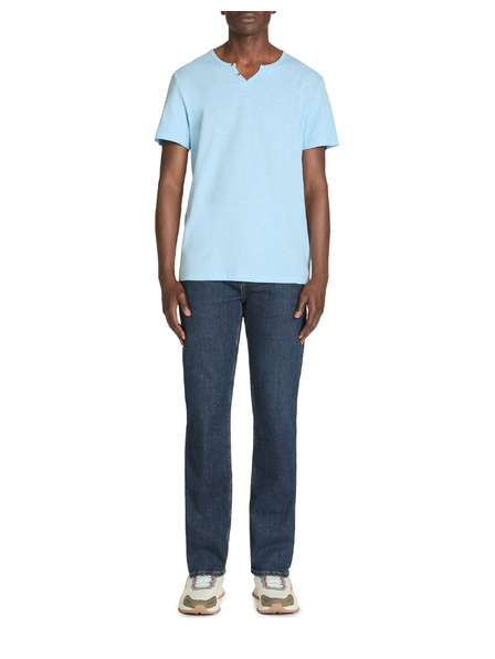 Celio Svetlomodré pánske tričko Celio Jenecko